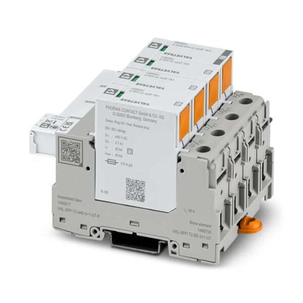 VAL-SPP-T2-440-3+1-UT-R - Protetor contra sobretensão tipo 2 - PHOENIX CONTACT