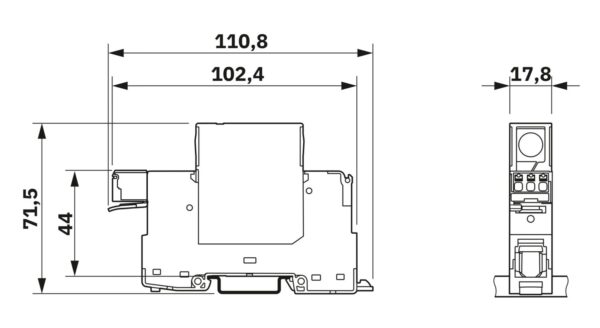 VAL-SPP-T2-335-1+0-UT-R - Protetor contra sobretensão tipo 2 - PHOENIX CONTACT - Imagem 2