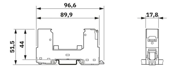 VAL-SPP-T2-BE-1+0-UT - Elemento de base da proteção contra sobretensão tipo 2 - PHOENIX CONTACT - Imagem 4