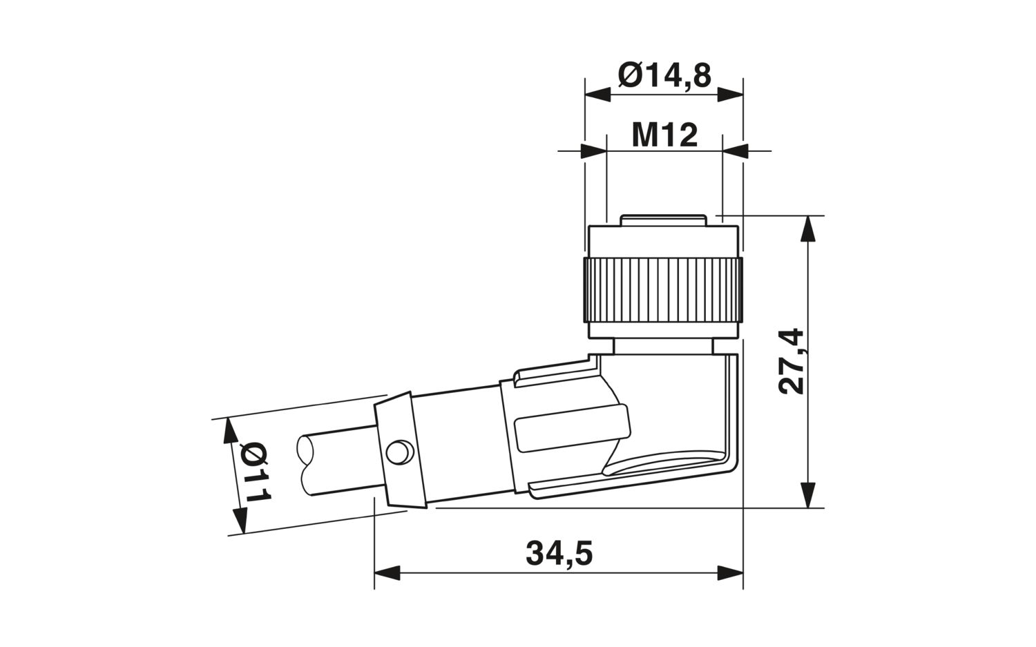 SAC-4P- 2,0-PUR/M12FR - Cabo para sensor/atuador - PHOENIX CONTACT - Imagem 4