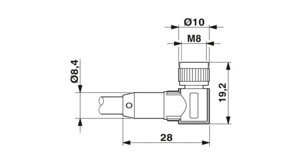 SAC-3P-10,0-PUR/M 8FR-2L - Cabo para sensor/atuador - PHOENIX CONTACT - Imagem 5