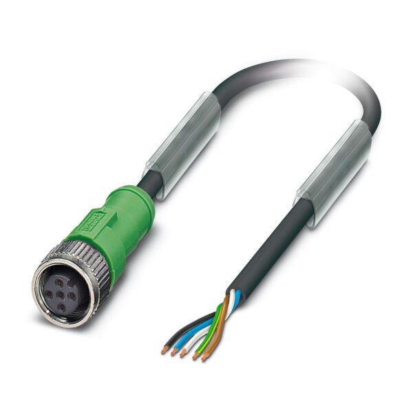 SAC-5P- 5,0-PUR/M12FS - Cabo para sensor/atuador - PHOENIX CONTACT