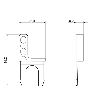 3RP1903 – Terminal/adaptador de encaixe para montagem por parafuso em dispositivos com 1 ou 2 contatos de comutação – SIEMENS – Uds./emb.: 10 unidade(s)