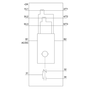 3RR2141-2AA30 – Relé de monitoramento, pode ser montado no contator 3RT2, tamanho S00 básico, ajuste analógico Monitoramento de corrente aparente 1,6-16 A, 20-400 Hz – SIEMENS