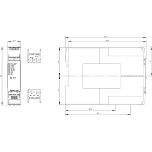 3UG5461-1AA40 – Relé de monitoramento de carga CC para PROFINET, máx. 2×8 A / 1×16 A CC, máx. 800 V Largura: 22,5 mm Monitoramento de violação dos limites superior e inferior de corrente, tensão e potência – SIEMENS
