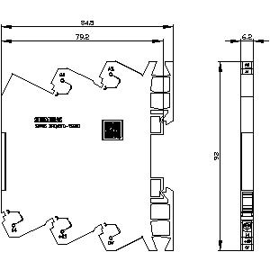 3RQ4070-1SG30 – optoacoplador de entrada, 110-230 V CA/CC, 1 contato NA, terminal de parafuso, largura 6,2 mm, corrente térmica 5 A – SIEMENS – Uds./emb.: 10 unidade(s)