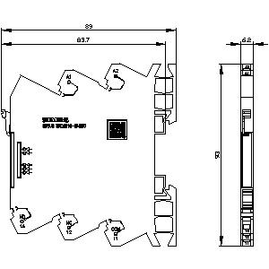 3RQ4118-2AE00 – acoplador de saída com relé encaixável, 115 V CA/CC, 1 contato CO (NAF), terminal de mola (push-in), largura da estrutura 6,2 mm, corrente térmica 6 A – SIEMENS – Uds./emb.: 10 unidade(s)
