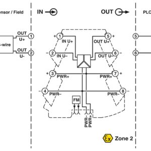 MINI MCR-2-U-U-PT – Amplificador isolador – PHOENIX CONTACT