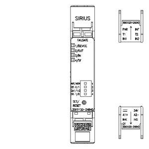 3SK1120-2AB40 - RELÉ DE SEGURANÇA SIRIUS ADV ELEC 1 EN.CIR.a - SIEMENS - Imagem 2