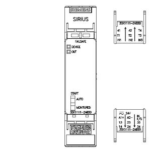 3SK1111-2AB30 - dispositivo de comutação de segurança SIRIUS - SIEMENS - Imagem 3