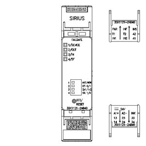 3SK1121-2AB40 - RELÉ DE SEGURANÇA SIRIUS ADV R3+1 - SIEMENS - Imagem 3