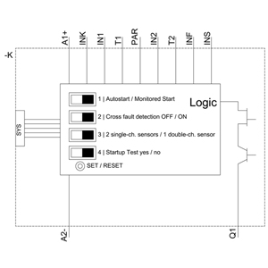 3SK1120-2AB40 - RELÉ DE SEGURANÇA SIRIUS ADV ELEC 1 EN.CIR.a - SIEMENS - Imagem 3