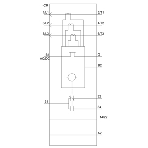 3RR2241-1FW30 – Relé de monitoramento, pode ser montado no contator 3RT2, tamanho padrão S00, ajustável digitalmente Monitoramento de corrente aparente/ativa 1,6-16 A, 20-400 Hz – SIEMENS