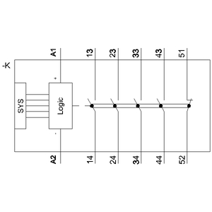 3RQ1000-1LB00 - Relé de acoplamento acionado positivamente em gabinete industrial 4 contatos NA / 1 contato NF 24 V DC SIL 2 / PL c terminal de parafuso - SIEMENS - Imagem 5