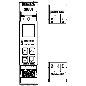 3UG5616-2CR20 – relé de monitoramento ajustável digitalmente falha de fase, sequência de fase, assimetria, frequência, monitoramento de sobretensão e subtensão 3x 90-690 V CA, 15-70 Hz 2 contatos de comutação terminal de mola – SIEMENS