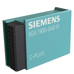 6GK1900-0AB10 – Plugue C, meio de armazenamento de dados removível Para substituição simples do dispositivo em caso de falha, para gravação de configuração ou dados de engenharia e aplicação, pode ser usado nos seguintes produtos SIMATIC NET com slot de plugue C: SCALANCE XC-200, XP-200, XM-400, XR-500, M-800, W-700, SC-600 e S615 – SIEMENS