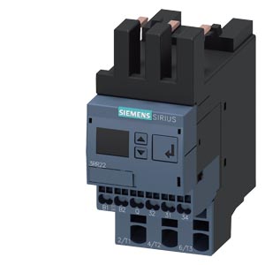 3RR2242-2FA30 – Relé de monitoramento, pode ser montado no contator 3RT2, tamanho S0 padrão, ajustável digitalmente Monitoramento de corrente aparente/ativa 4…40 A, 20…400 Hz – SIEMENS