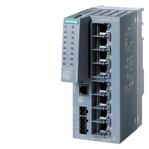 6GK5208-0BA00-2AC2 – Switch IE de camada 2 gerenciável SCALANCE XC208; certificado IEC 62443-4-2; 8 portas RJ45 10/100 Mbit/s; 1 porta de console – SIEMENS