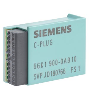6GK1900-0AB10 – Plugue C, meio de armazenamento de dados removível Para substituição simples do dispositivo em caso de falha, para gravação de configuração ou dados de engenharia e aplicação, pode ser usado nos seguintes produtos SIMATIC NET com slot de plugue C: SCALANCE XC-200, XP-200, XM-400, XR-500, M-800, W-700, SC-600 e S615 – SIEMENS
