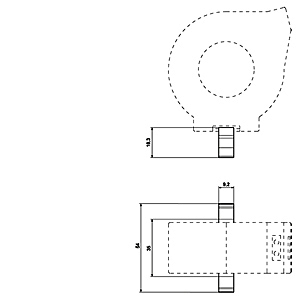 3UL2900 - ADAPTADOR DE MONTAGEM EM TRILHO DIN PARA 3UL23 - SIEMENS - Imagem 3