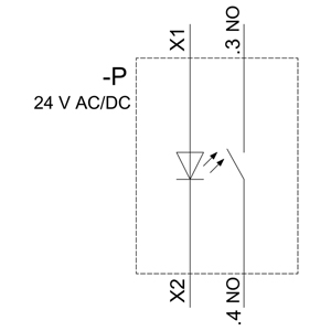 3SU1102-0AB60-1BA0 – Botão de pressão iluminado, branco – SIEMENS
