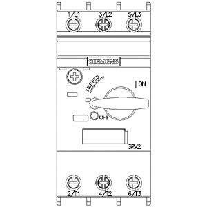 3RV2011-4AA10 – CONEXÃO DE PARAFUSO DO DISJUNTOR 16A – SIEMENS