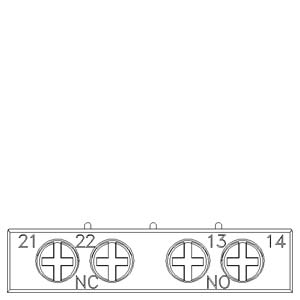 3RV2901-1E – TRANSVERSAL AUX. INTERRUPTOR 1NA + 1NC – SIEMENS