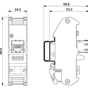 FL CAT5 TERMINAL BOX – Patch panel – PHOENIX CONTACT – Uds./emb.: 10 unidade(s)