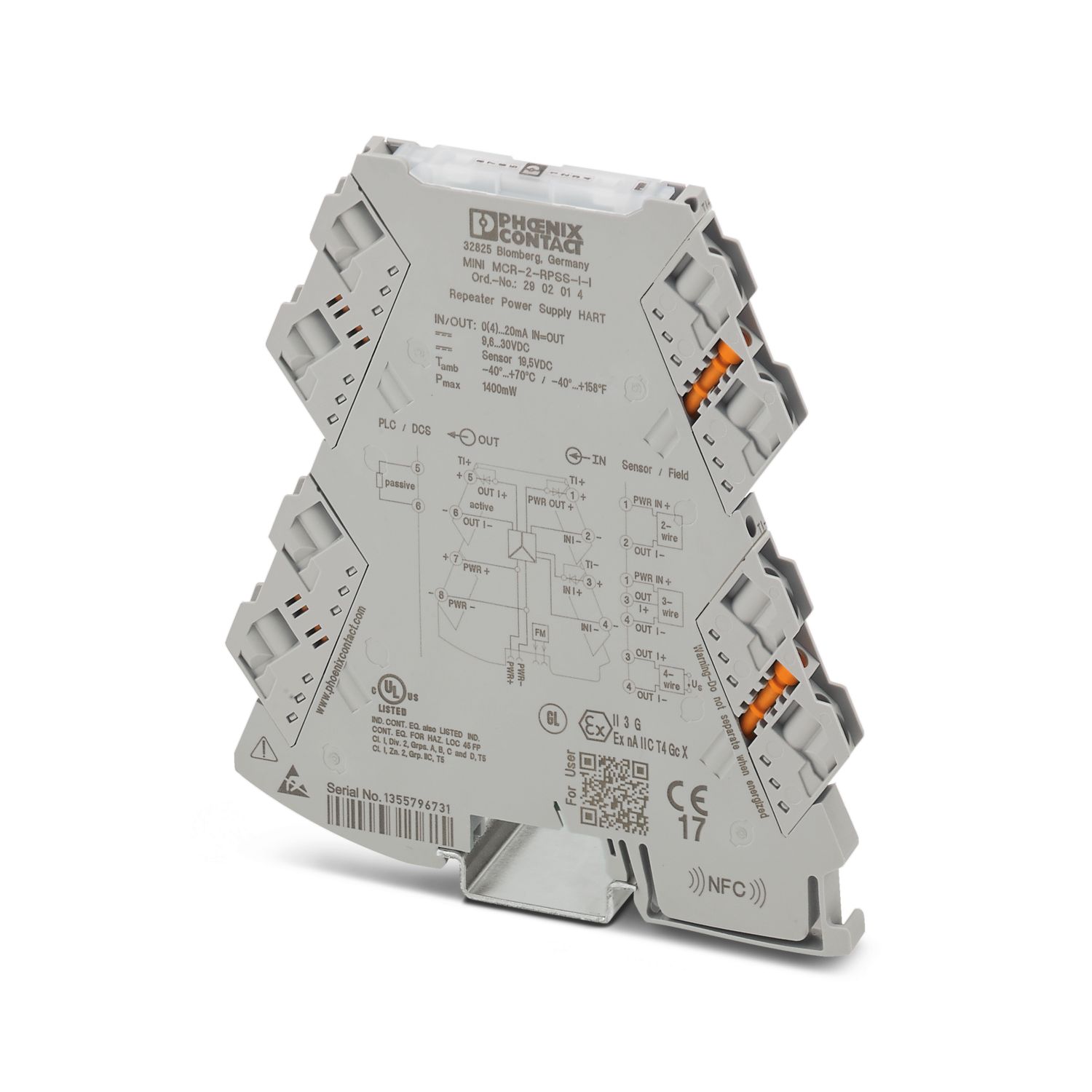 MINI MCR-2-RPSS-I-I - Repetidor - PHOENIX CONTACT