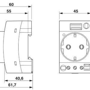 EO-CF/UT/LED/YE – Tomada – PHOENIX CONTACT – Uds./emb.: 5 unidade(s)