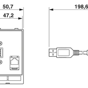 SI-FP-R1A-U1A/0,7 – Placa frontal de dados – PHOENIX CONTACT
