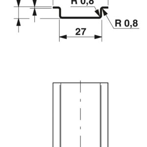 NS 35/ 7,5 CU UNPERF 2000MM-VPE 10 – Trilho de fixação não perfurado – PHOENIX CONTACT – Uds./emb.: 10 unidade(s)