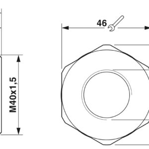 REDUC-K-KV-M40/M25 BK – Adaptador de redução – PHOENIX CONTACT – Uds./emb.: 10 unidade(s)