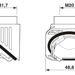 HC-B-TA-M20-PLR-BK – Adaptador – PHOENIX CONTACT