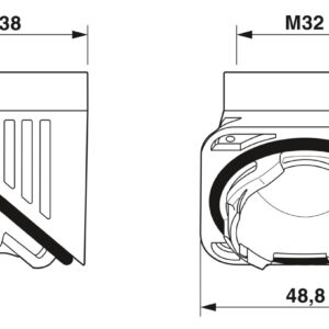 HC-B-TA-M32-PLR-BK – Adaptador – PHOENIX CONTACT