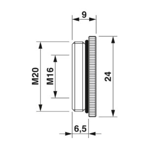REDUC-M-KV-M20/M16 – Adaptador de redução – PHOENIX CONTACT – Uds./emb.: 10 unidade(s)