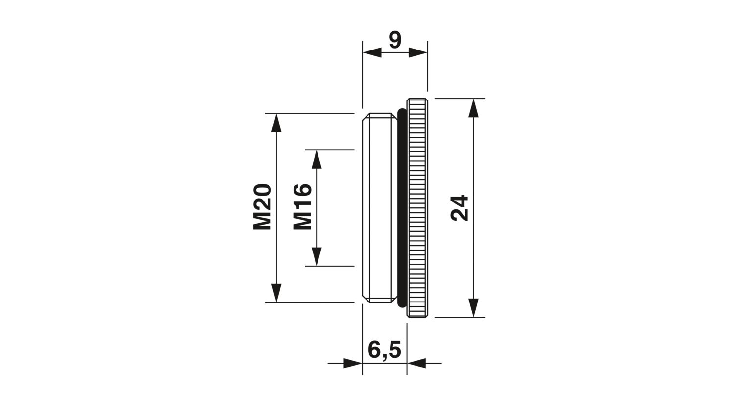 REDUC-M-KV-M20/M16 - Adaptador de redução - PHOENIX CONTACT - Uds./emb.: 10 unidade(s) - Imagem 2