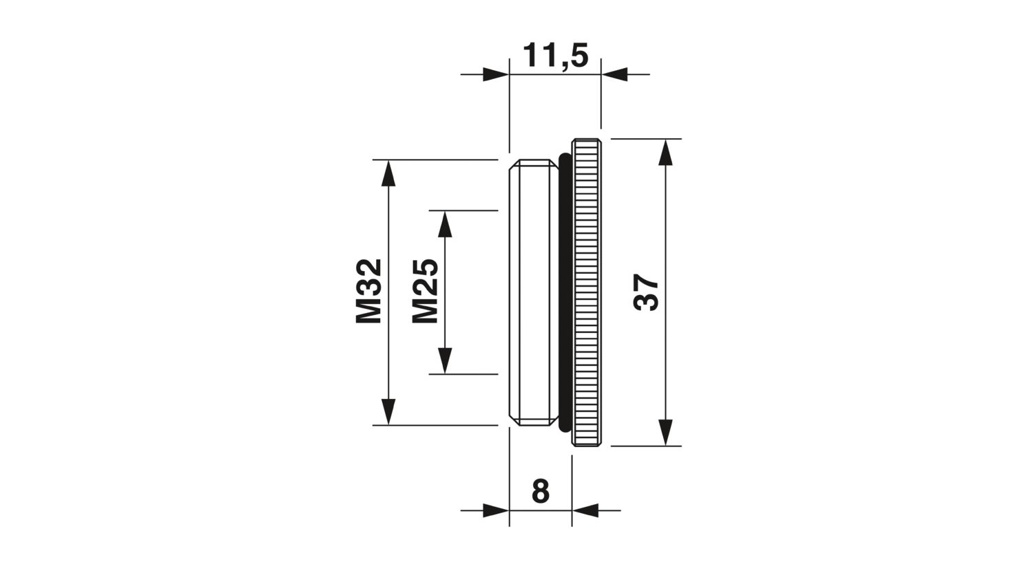 REDUC-M-KV-M32/M25 - Adaptador de redução - PHOENIX CONTACT - Uds./emb.: 10 unidade(s) - Imagem 2