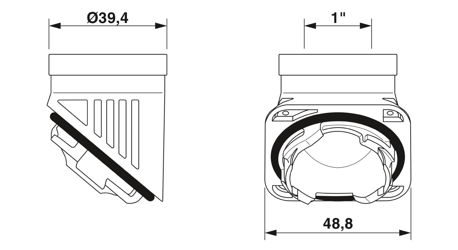 HC-B-TA-NPT-1/1-PLR-BK - Adaptador - PHOENIX CONTACT - Imagem 2