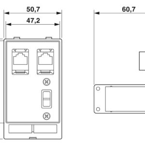 SI-FP-2R1A-U1A – Placa frontal de dados – PHOENIX CONTACT