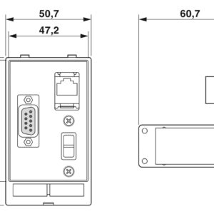 SI-FP-R1A-U1A-D1A – Placa frontal de dados – PHOENIX CONTACT