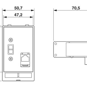 SI-FP-R1A-U1A – Placa frontal de dados – PHOENIX CONTACT