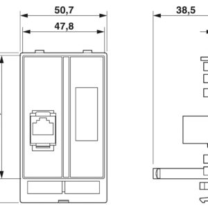 SI-FP-R1A-D1E – Placa frontal de dados – PHOENIX CONTACT