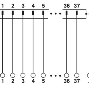VIP-3/SC/D37SUB/F – Placa de terminação – PHOENIX CONTACT