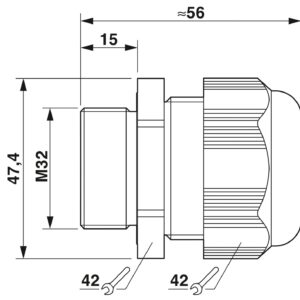 G-INS-M32-L68N-PNES-BK – Prensa-cabos – PHOENIX CONTACT – Uds./emb.: 5 unidade(s)