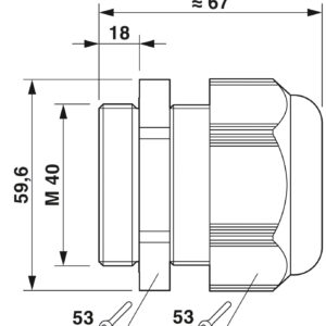 G-INS-M40-L68N-PNES-BK – Prensa-cabos – PHOENIX CONTACT – Uds./emb.: 5 unidade(s)