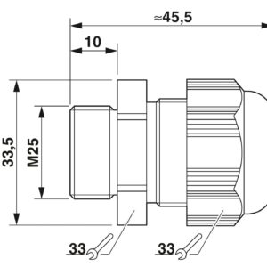 G-INS-M25-L68N-PNES-GY – Prensa-cabos – PHOENIX CONTACT – Uds./emb.: 5 unidade(s)