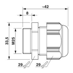 G-INS-M25-M68N-PNES-LG – Prensa-cabos – PHOENIX CONTACT – Uds./emb.: 5 unidade(s)