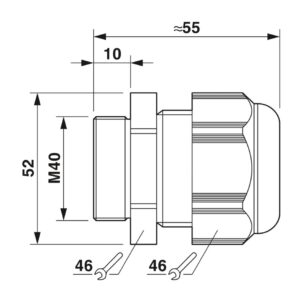 G-INS-M40-M68N-PNES-GY – Prensa-cabos – PHOENIX CONTACT – Uds./emb.: 5 unidade(s)