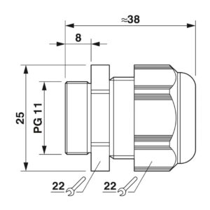 G-INS-PG11-M68N-PNES-BK – Prensa-cabos – PHOENIX CONTACT – Uds./emb.: 5 unidade(s)